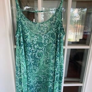 Intimately Free People Green Paisley Dress